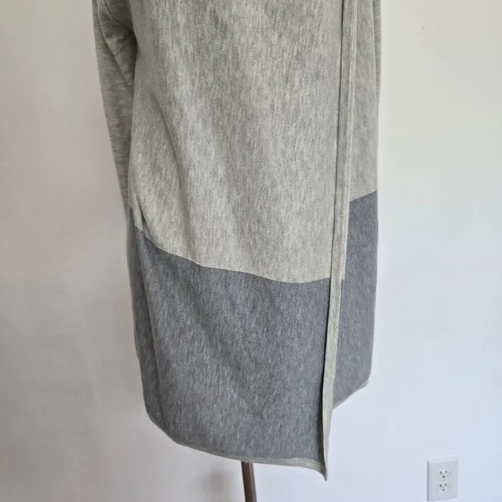 Smartwool Edgewood Wrap Sweater Merino Wool Lightweight Colorblock Women Small